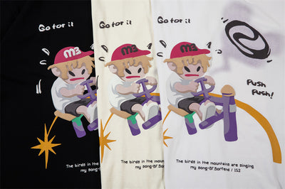 Camiseta de Algodón Estampada de Manga Corta para Hombre - Image 8