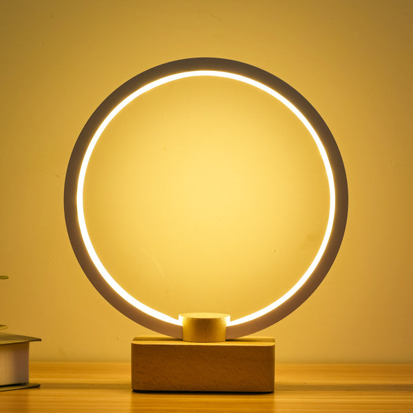 Lámpara Nocturna LED de Madera Maciza Inteligente