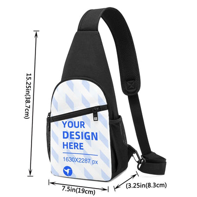Bolsa de Pecho Bandolera Asimétrica Casual - Image 7