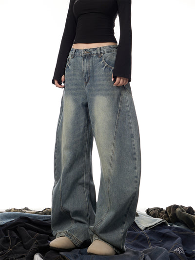 Jeans Retro Acampanados con Lavado Desgastado para Mujer - Image 14