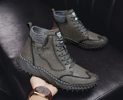 Botas Casuales de Cuero con Plataforma y Caña Alta - Image 17