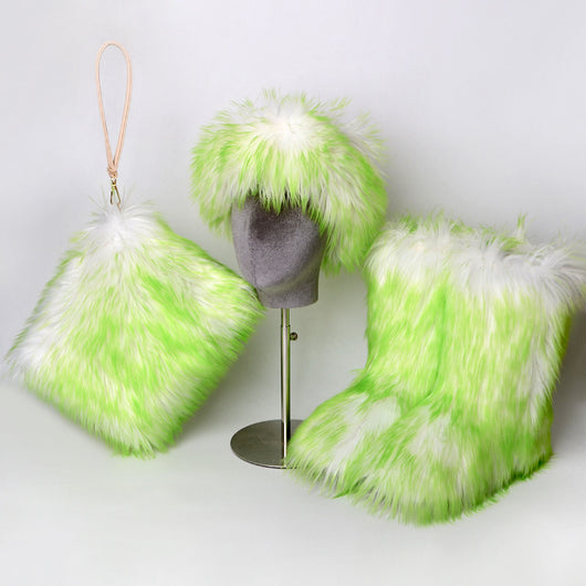 Botas de Nieve para Mujer Talla Grande con Forro de Terciopelo y Pelaje Sintético - Image 3