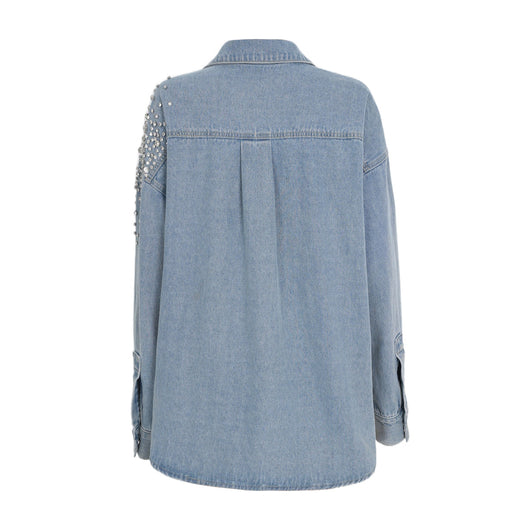 Chaqueta Camisa Denim Lavado Irregular Oversize - Image 3