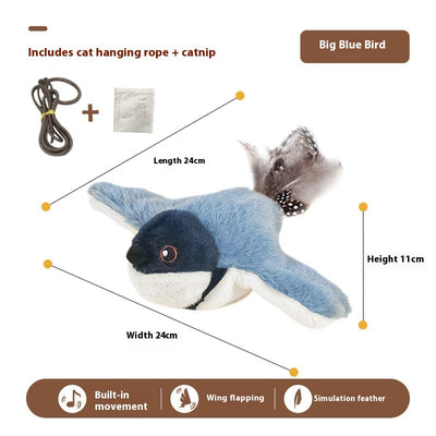 Juguete Interactivo para Gatos - Pájaro Cantarín con Sonido y Movimiento Automático - Image 11