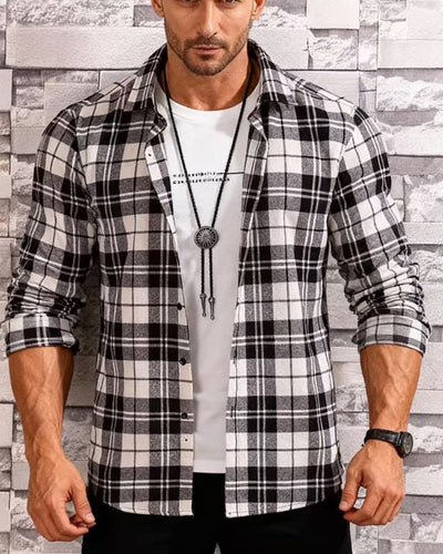 Camisa Casual de Cuadros para Adolescentes