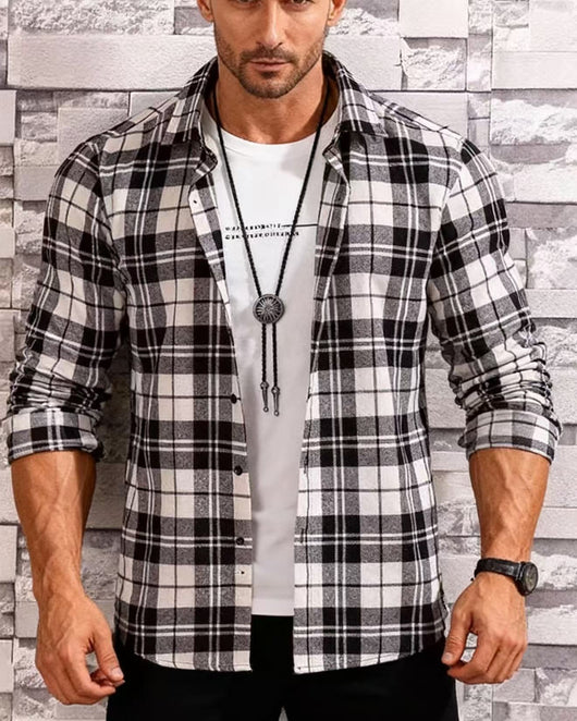 Camisa Casual de Cuadros para Adolescentes