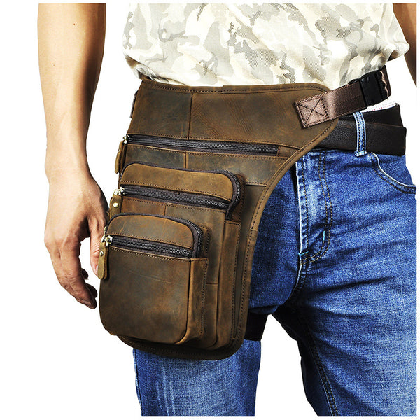 Bolsa de Cintura Retro para Cámara y Teléfono - Estilo Outdoor