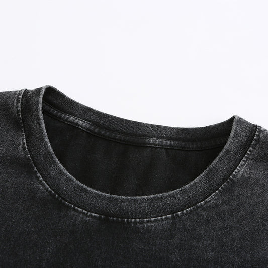 Camiseta Hombre Algodón Manga Corta Diseño Vintage Cuello Redondo - Image 2