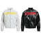 Chaqueta de Cuero PU Estilo Motociclista Americana con Parches