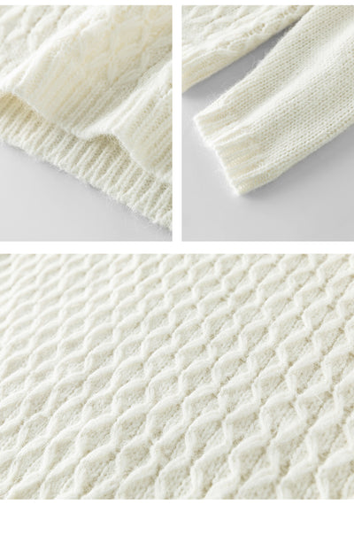 Suéter Tejido Retorcido para Invierno - Pullover de Punto Mujer - Image 14
