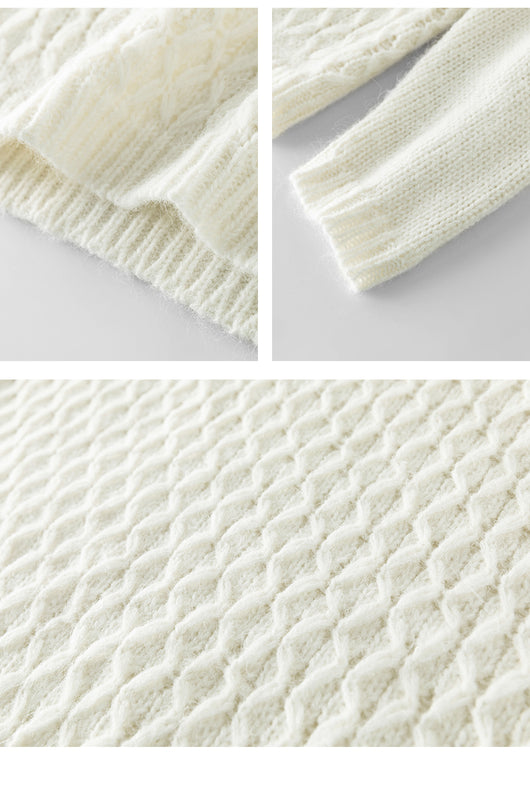 Suéter Tejido Retorcido para Invierno - Pullover de Punto Mujer - Image 14
