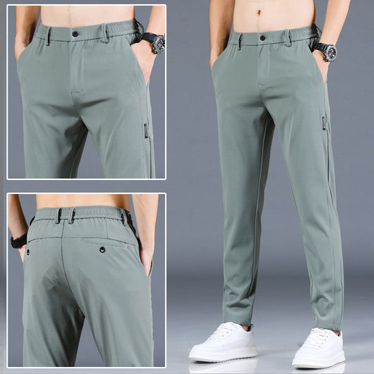Pantalones Casuales para Hombre en Seda de Hielo - Image 7