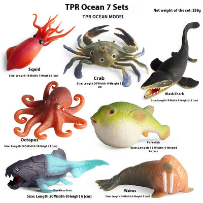 Juego Educativo de Animales Marinos Realistas para Niños - Image 21
