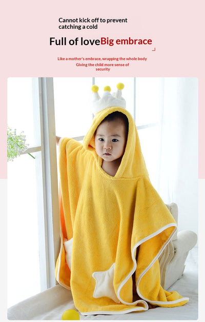Poncho Toalla de Baño Infantil con Capucha - Coral Fleece Súper Absorbente - Image 8