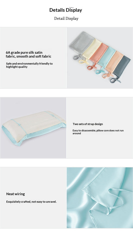 Funda de Almohada de Seda Pura Peso Pesado - Image 18