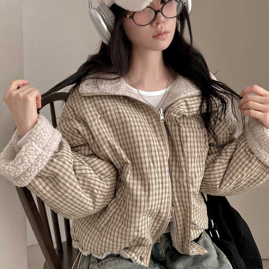 Abrigo Reversible de Algodón para Mujer - Doble Cara Cálido - Image 20
