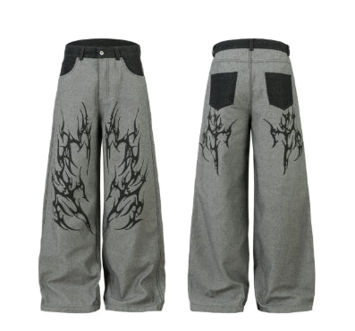 Pantalones Vaqueros Anchos Estilo Americano para Hombre - Image 11