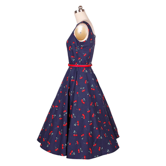 Vestido Retro con Estampado de Cerezas - Image 12