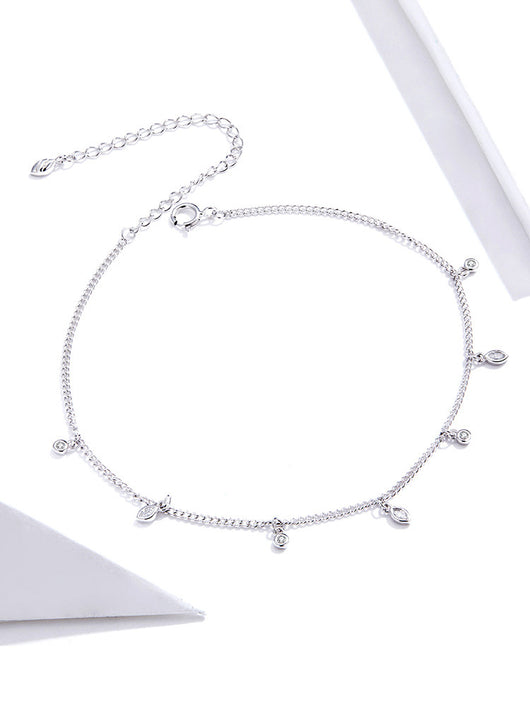 Pulsera de Tobillo de Plata con Borlas - Diseño Minimalista - Image 3