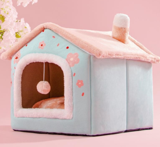 Casa Plegable para Perros y Gatos - Cama Térmica Desmontable Tipo Villa - Image 16