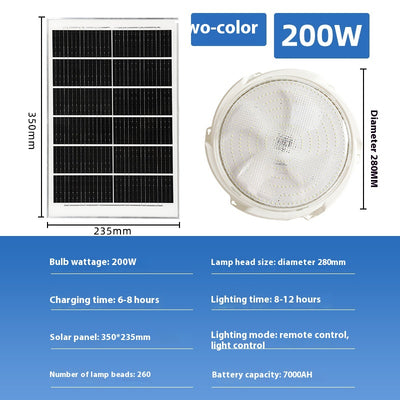 Lámpara Solar LED de Techo para Interiores y Exteriores - Image 11