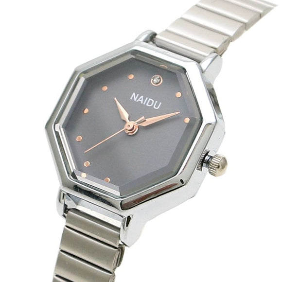 Reloj para Mujer con Malla Tejida Ajustada