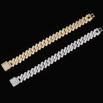 Pulsera Hip Hop Doble Fila 14mm - Estilo Urbano Premium - Image 49