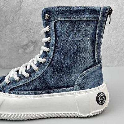 Botas Canvas Altas para Hombre - Estilo Versátil y Moderno - Image 14