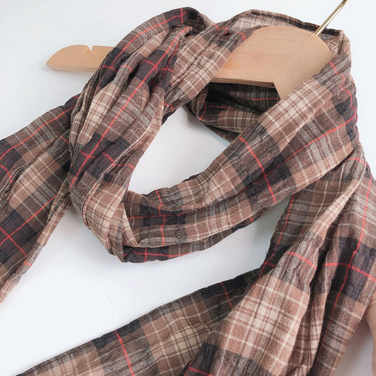 Bufanda Oversized de Lino y Cáñamo Gris Unisex - Versátil para Cualquier Ocasión - Image 15
