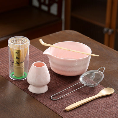 Juego de Té Matcha Kung Fu Estilo Japonés con Acabado Cristalino - Image 3