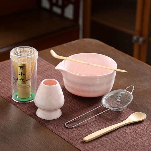 Juego de Té Matcha Kung Fu Estilo Japonés con Acabado Cristalino - Image 3