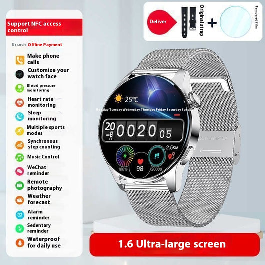 Reloj Inteligente Deportivo con Monitor de Presión Arterial y Bluetooth - Image 5