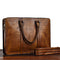 Bolso de Cuero Curtido al Vegetal Estilo Retro Horizontal para Hombre