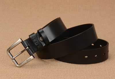 Cinturón de Cuero Genuino para Hombre con Hebilla de Pasador - Image 12