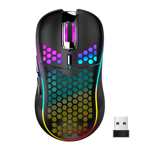 Ratón Inalámbrico Luminoso con Diseño Calado Ultraligero - Image 6