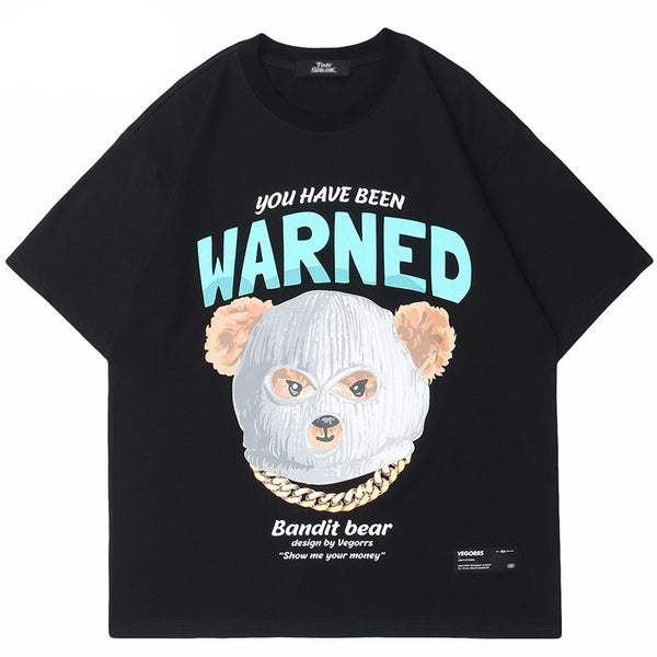 Playera de Algodón con Estampado Cartoon para Hombre