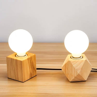 Lámpara Colgante Retro con Soporte de Madera y Cable Decorativo