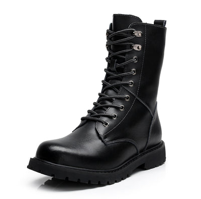 Botas Militares de Cuero para Hombre con Forro de Invierno - Image 8