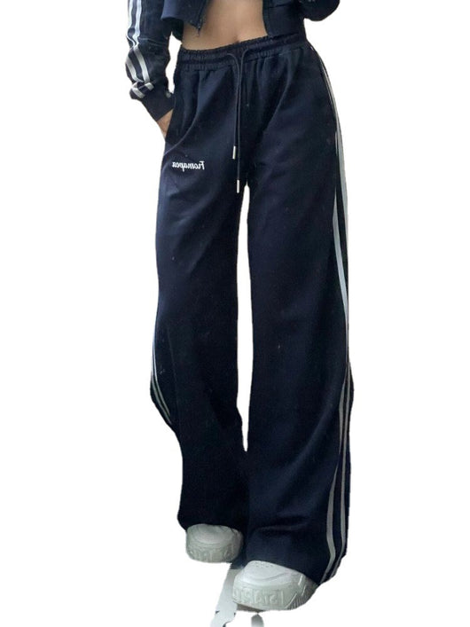 Pantalones Hip-hop Vintage a Rayas - Estilo Casual Urbano - Image 6