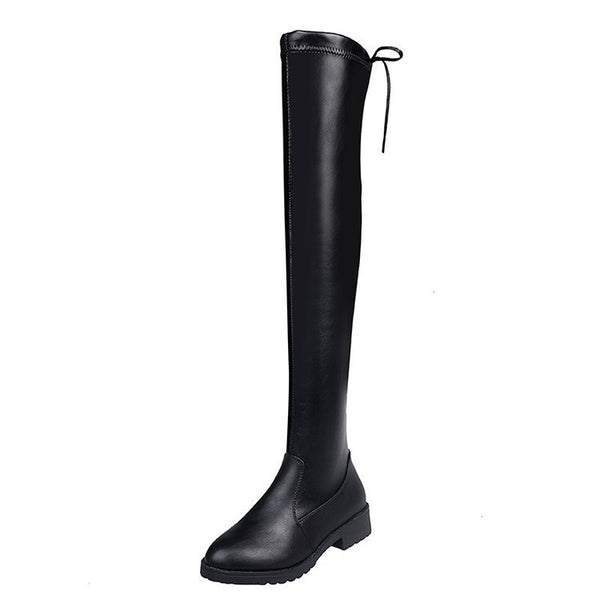 Botas Altas Over-the-Knee de Tacón Plano
