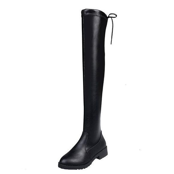 Botas Altas Over-the-Knee de Tacón Plano