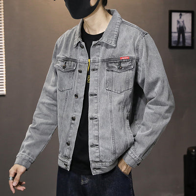 Chaqueta Denim Oversized Slim Estilo Coreano Lavado Casual - Image 7