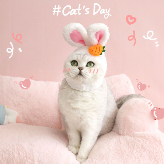 Gorro Divertido con Orejas de Gato, Perro y Conejo para Mascotas y Decoración Pascual - Image 2