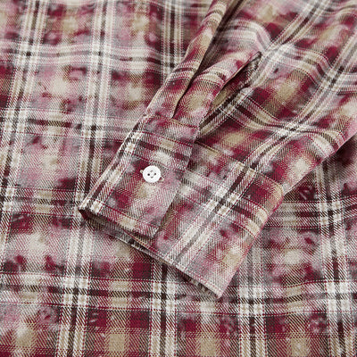 Camisa Cuadros Suelta Manga Larga Casual - Image 25