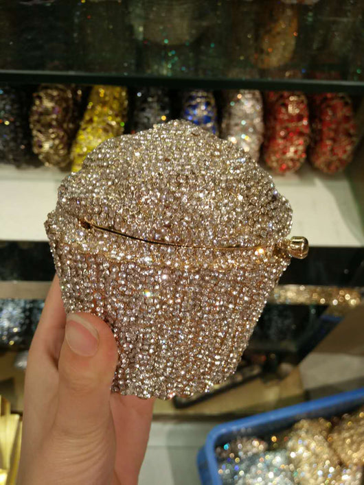 Bolsa de Hielo para Postres con Diamantes de Metal - Elegancia para Banquetes - Image 4