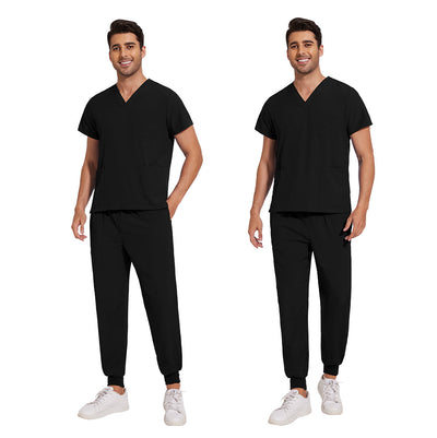 Conjunto de Uniformes Médicos para Hombre con Tela Elástica y Secado Rápido - Image 24