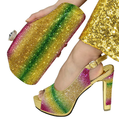 Tacones Altos Fish Mouth con Bolso a Juego - Estilo Fashion para Dama - Image 9