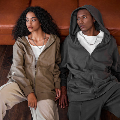 Abrigo Sudadera con Capucha Forrada en Fleece para Hombre - Image 4