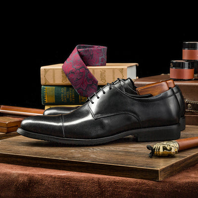 Zapatos de Cuero Ejecutivo con Cordones - Punta Redonda Estilo Británico - Image 5