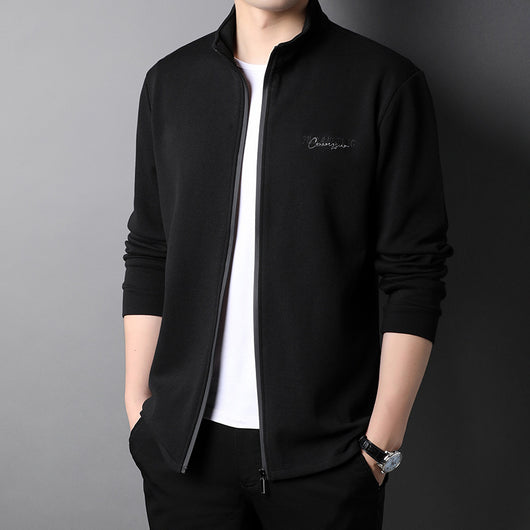 Chaqueta Deportiva Hombre Cuello Alto con Bordado - Estilo Moderno - Image 5